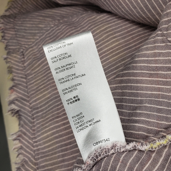 We The Free Seeking Starlight Plaid Gauze Button Down Shirt XS Free People Boho - Picture 16 of 16